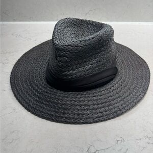 Torrid Black Fedora Hat with Wide Brim